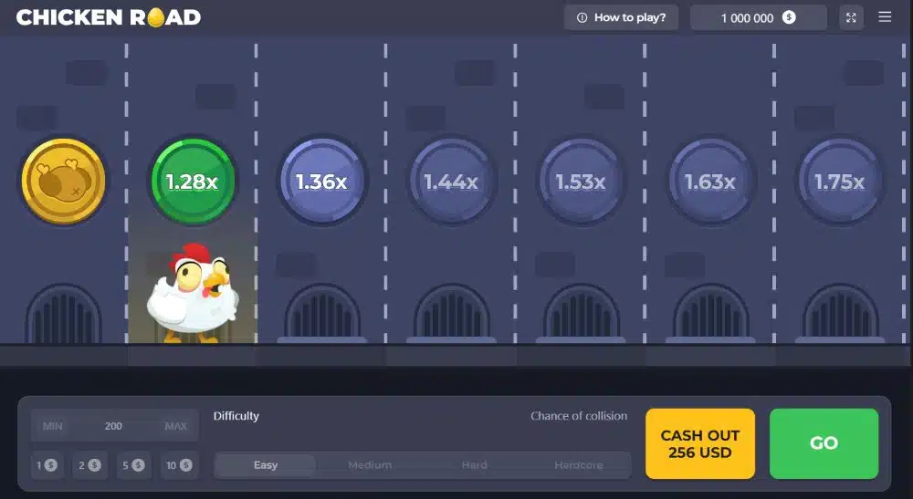 Tavuk Yolu oynamak için kumarhane. Tavuk Yolu oynamak için kumarhane.